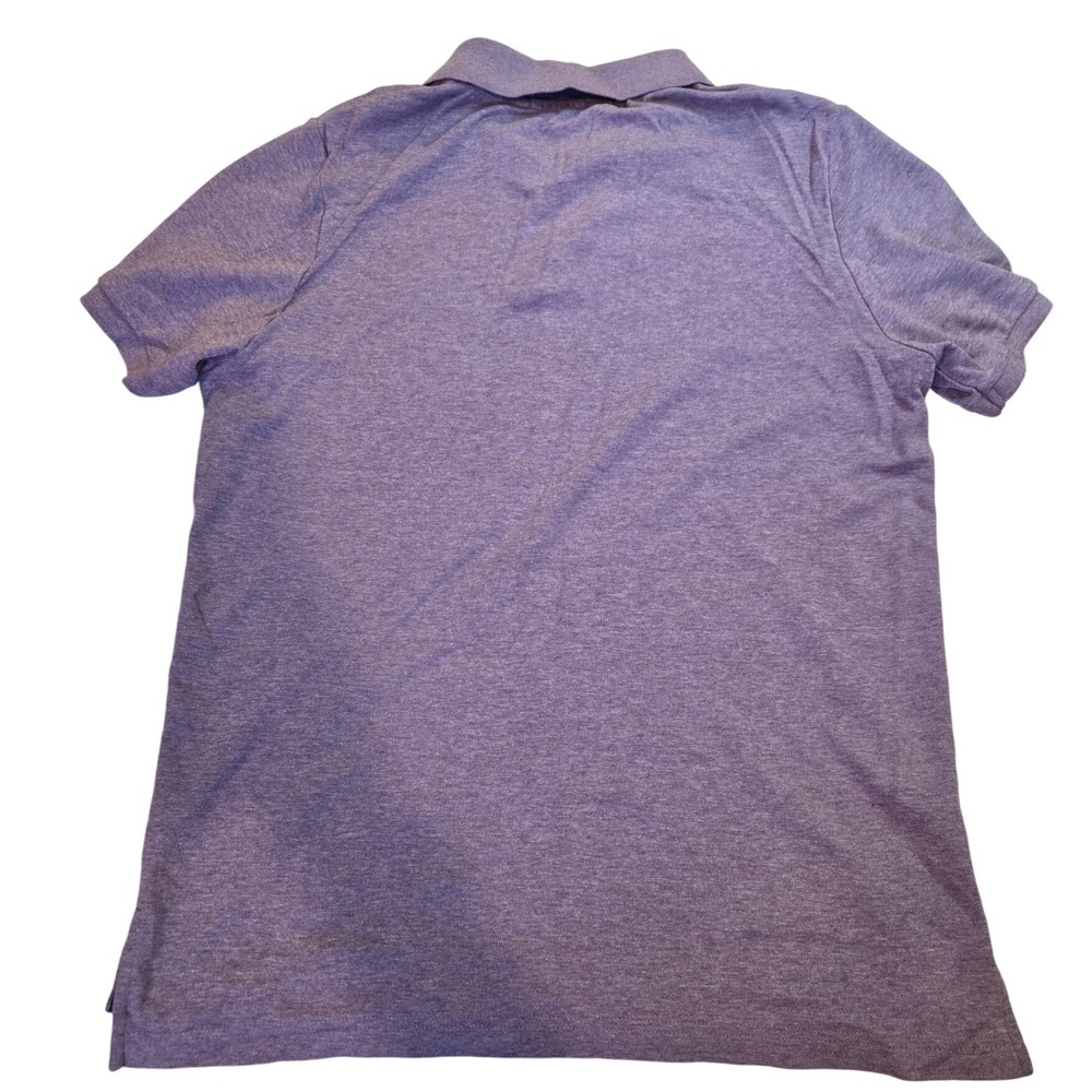 US Polo Assn Mens Heather Purple Short Sleeve Polo Shirt Luxury Feel Size M - Picture 7 of 7